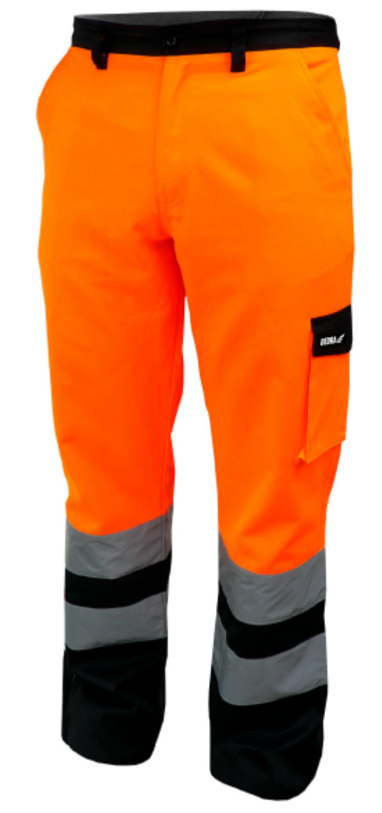 Spodnie ochronne odblaskowe rozm.XL, pomarańczowe [BH81SP2-XL]